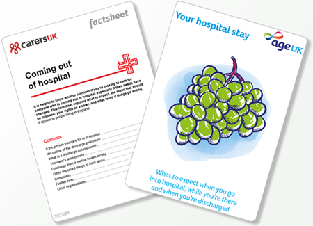 Carers UK and Age UK factsheets: Coming out of hospital factsheet