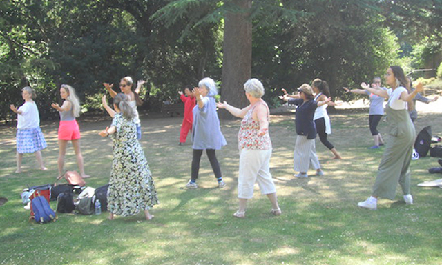 RCC group participating in Tai Chi