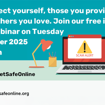 Carers Trust Get Safe Online Webinar banner 11 Oct 25