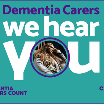 Dementia Carers Count - We hear you -campaign banner