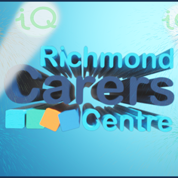 Improving Quality Award animation banner. Should Richmond Carers Centre logo in spotlights.