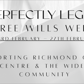 Perfectly Legal LLP Wills offer for Richmond Carers Centre banner. Free Wills Week 23rd to 27th February 2026