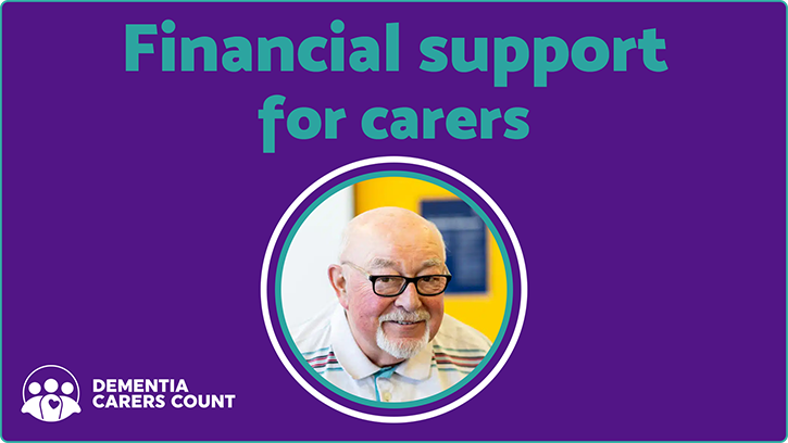 Dementia Carers Count - Financial Support for Carers campaign banner