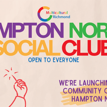 Multicultural Richmond - New Community Group in Hampton North Social Club banner. Open to everyone.