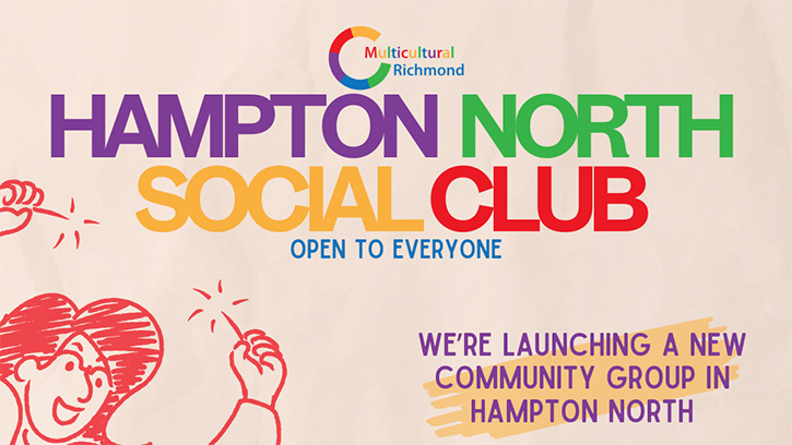 Multicultural Richmond - New Community Group in Hampton North Social Club banner. Open to everyone.